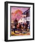 Changing Horses at the Relay House-Herbert Stitt-Framed Giclee Print