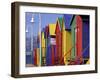 Changing Huts on St. John's Beach, Capetown, South Africa-Michele Westmorland-Framed Photographic Print