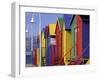 Changing Huts on St. John's Beach, Capetown, South Africa-Michele Westmorland-Framed Photographic Print