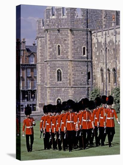 Changing of Guards, River Thames, London, Windsor, England-Nik Wheeler-Stretched Canvas