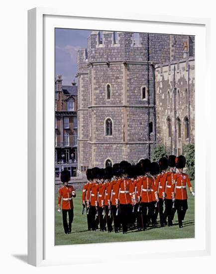 Changing of Guards, River Thames, London, Windsor, England-Nik Wheeler-Framed Premium Photographic Print