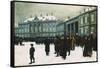 Changing of the Guard at Amalienborg Palace-Paul Fischer-Framed Stretched Canvas