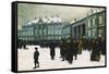 Changing of the Guard at Amalienborg Palace-Paul Fischer-Framed Stretched Canvas