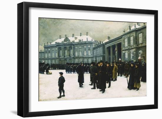 Changing of the Guard at Amalienborg Palace-Paul Fischer-Framed Premium Giclee Print