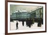 Changing of the Guard at Amalienborg Palace-Paul Fischer-Framed Giclee Print