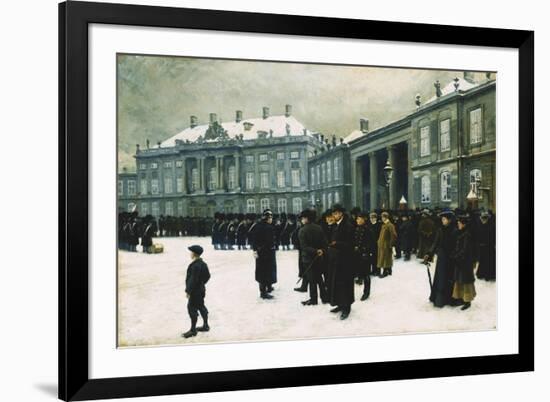 Changing of the Guard at Amalienborg Palace-Paul Fischer-Framed Giclee Print