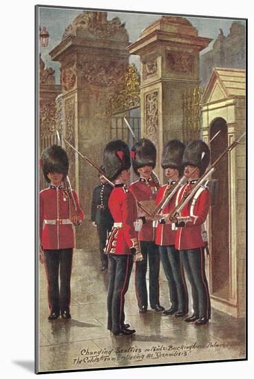Changing of the Guard at Buckingham Palace-null-Mounted Art Print