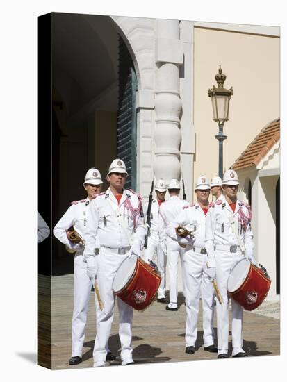Changing of the Guard at the Princes Palace, Monte Carlo, Monaco, Europe-Richard Cummins-Stretched Canvas