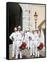 Changing of the Guard at the Princes Palace, Monte Carlo, Monaco, Europe-Richard Cummins-Framed Stretched Canvas