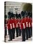 Changing of the Guard, Buckingham Palace, London, England, United Kingdom, Europe-Lee Frost-Stretched Canvas