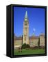 Changing of the Guard Ceremony, Government Building on Parliament Hill in Ottawa, Ontario, Canada-Simanor Eitan-Framed Stretched Canvas