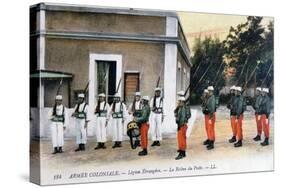 Changing of the Guard, French Foreign Legion, C1910-null-Stretched Canvas