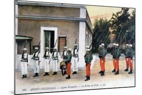 Changing of the Guard, French Foreign Legion, C1910-null-Mounted Giclee Print