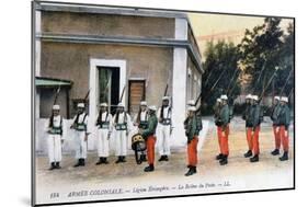 Changing of the Guard, French Foreign Legion, C1910-null-Mounted Giclee Print