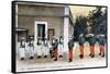 Changing of the Guard, French Foreign Legion, C1910-null-Framed Stretched Canvas