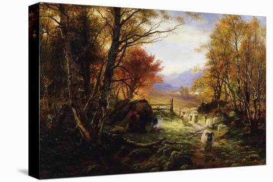 Changing Pastures, Evening-Joseph Farquharson-Stretched Canvas