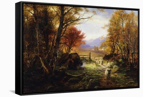 Changing Pastures, Evening-Joseph Farquharson-Framed Stretched Canvas