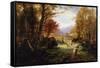 Changing Pastures, Evening-Joseph Farquharson-Framed Stretched Canvas