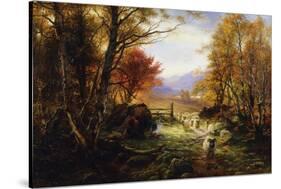 Changing Pastures, Evening-Joseph Farquharson-Stretched Canvas