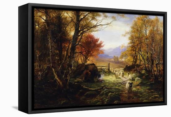 Changing Pastures, Evening-Joseph Farquharson-Framed Stretched Canvas