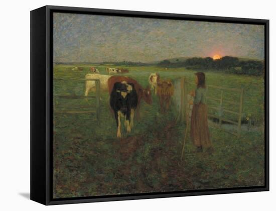 Changing Pastures-Edward Stott-Framed Stretched Canvas