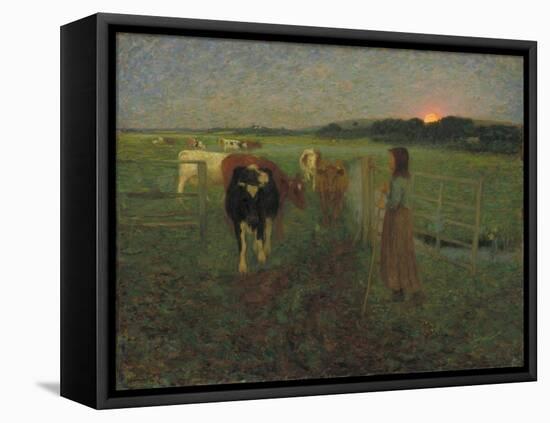 Changing Pastures-Edward Stott-Framed Stretched Canvas