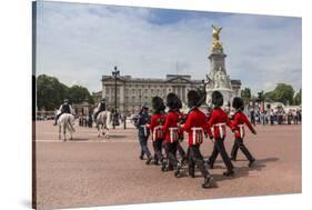Changing the Guard at Buckingham Palace, New Guard Marching-Eleanor Scriven-Stretched Canvas