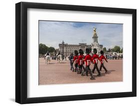 Changing the Guard at Buckingham Palace, New Guard Marching-Eleanor Scriven-Framed Premium Photographic Print