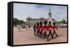 Changing the Guard at Buckingham Palace, New Guard Marching-Eleanor Scriven-Framed Stretched Canvas