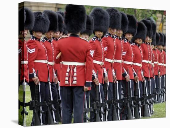 Changing the Guard Ceremony, Parliament Hill, Ottawa, Ontario, Canada, North America-De Mann Jean-Pierre-Stretched Canvas