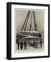 Changing the Guns of a Barbette Battle-Ship Hoisting Out a 67-Ton Gun-null-Framed Giclee Print