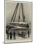 Changing the Guns of a Barbette Battle-Ship Hoisting Out a 67-Ton Gun-null-Mounted Giclee Print