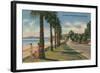 Channel Drive, Montecito, Santa Barbara-null-Framed Art Print