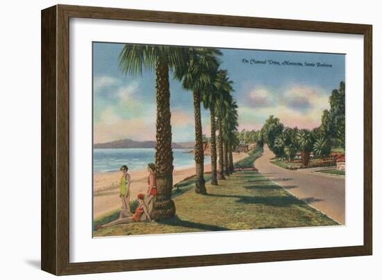 Channel Drive, Montecito, Santa Barbara-null-Framed Art Print