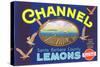 Channel Lemon Label-null-Stretched Canvas