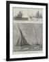 Channel Match of the New Thames Yacht Club, Southend to Harwich, Starting from Southend Pier-null-Framed Giclee Print