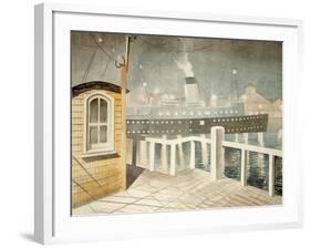 Channel Steamer-Eric Ravilious-Framed Giclee Print