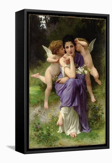 Chansons De Printemps, 1889-William Adolphe Bouguereau-Framed Stretched Canvas