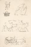 Variety of Ancient Egyptian Farming Scenes and a Horse- Pulled Wine Cask Originally from the Alps-Chant & Saddler-Mounted Art Print