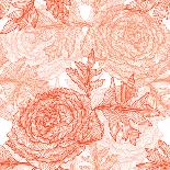 Elegant Seamless Pattern with Abstract Flowers for Your Design-Chantall-Art Print