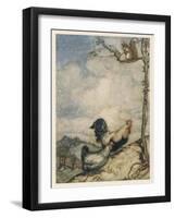 Chantecleer, Partlet-Arthur Rackham-Framed Art Print