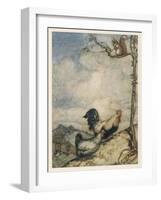 Chantecleer, Partlet-Arthur Rackham-Framed Art Print