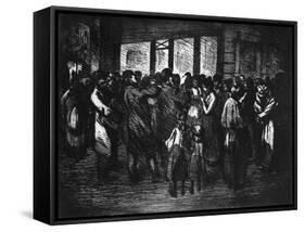 Chanteurs De Rue, C1800-1840-Theophile Steinlen-Framed Stretched Canvas