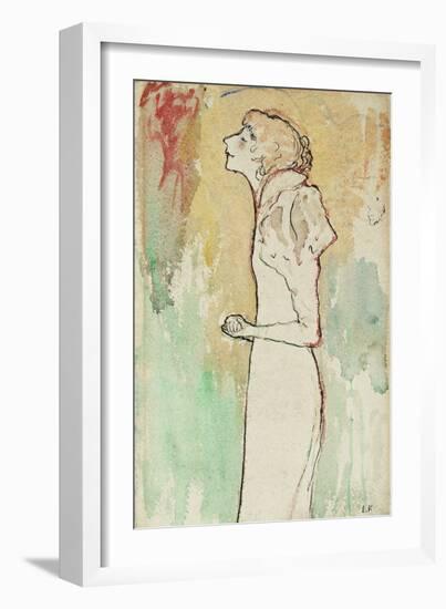 Chanteuse, C.1891-92-Edouard Vuillard-Framed Giclee Print