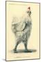 Chanticleer, Man in Chicken Suit-null-Mounted Art Print