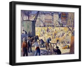 Chantier de construction-Maximilien Luce-Framed Giclee Print