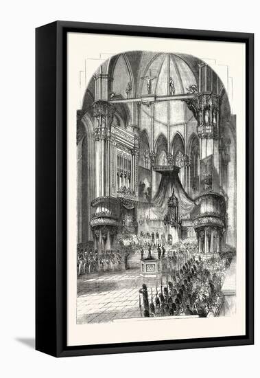 Chanting in the Cathedral of Milan Italy-null-Framed Stretched Canvas