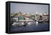 Chao Phraya River, Bangkok, Thailand, Southeast Asia, Asia-Andrew Taylor-Framed Stretched Canvas