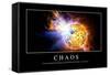 Chaos: Citation Et Affiche D'Inspiration Et Motivation-null-Framed Stretched Canvas
