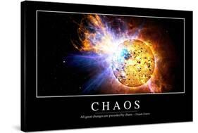 Chaos: Inspirational Quote and Motivational Poster-null-Stretched Canvas